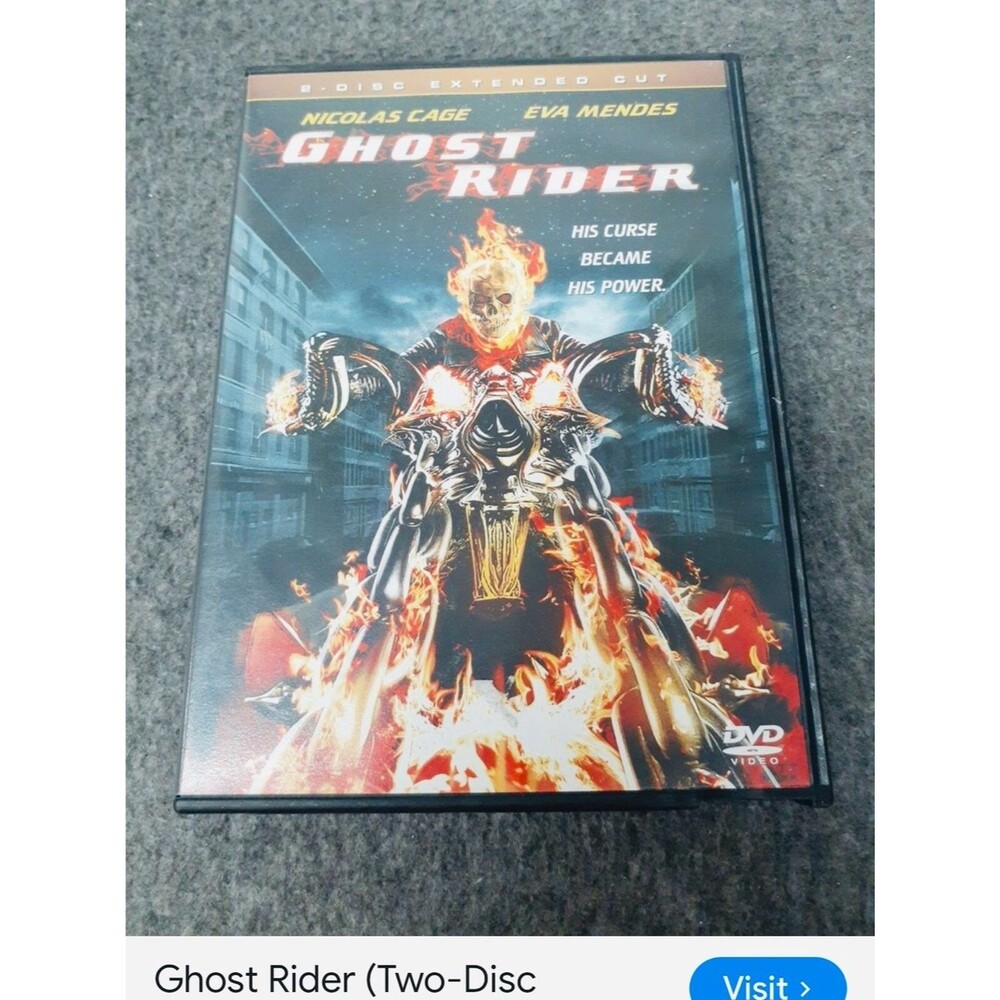 #2220**Ghost Rider (Two-Disc Extended Cut) DVD - Flaming Skull Cover